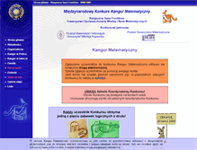 Tablet Screenshot of kangur-mat.pl